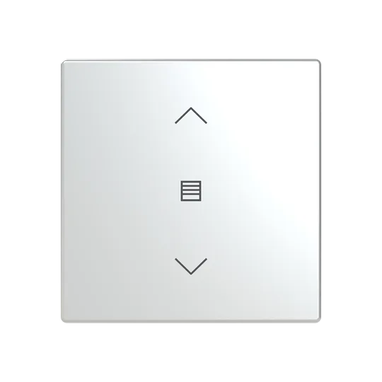Abdeckung als Wippe 1-fach, mit Symbol "Jalousie", Format 63