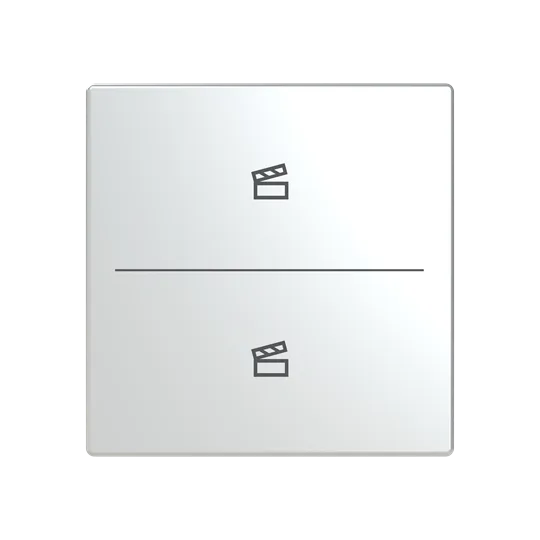 Abdeckung als Taster 2-fach, mit Symbol "Szene", Format 63