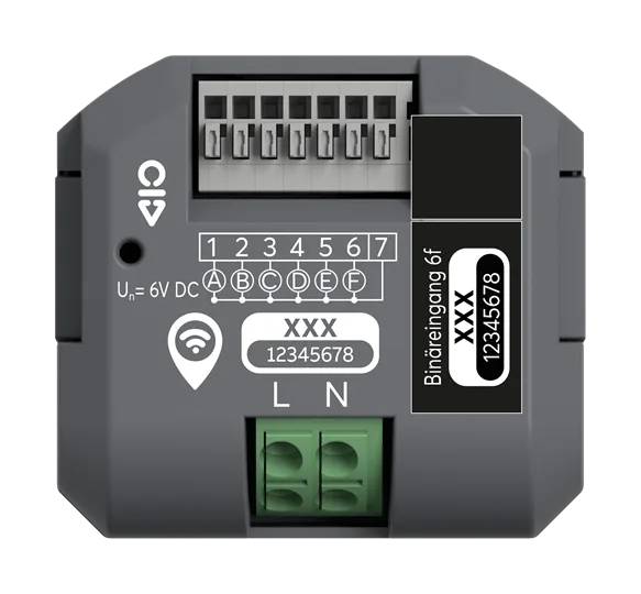 Binäreingang 6-fach, UP, WL