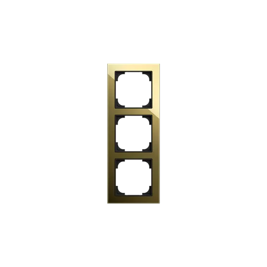 Abdeckrahmen 3-fach /gold