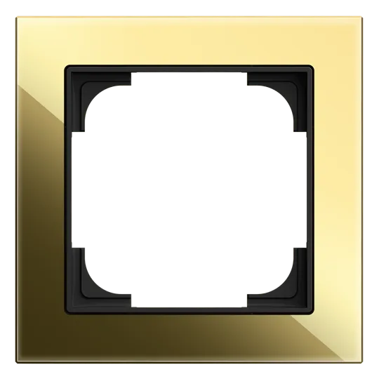 Abdeckrahmen 1-fach /gold
