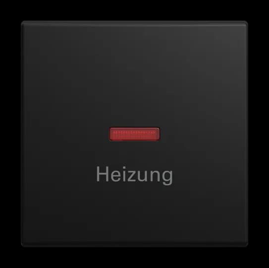 Wippe mit Aufdruck Heizung mit kleiner er Kalotte für Schalter/Taster