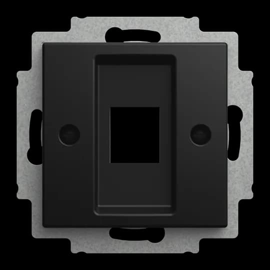 Zent.Sch.ModJack 1-f mit Tragring 1-fach, Modular-Jack Busch-balance SI