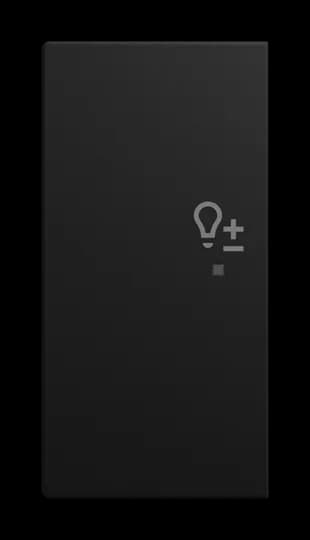 Wippe 2-fach links, mit Symbol "Dimmer" Busch-balance SI