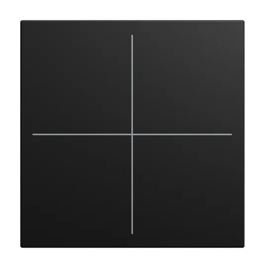 Abdeckung, 4-fach, für Keypad, Busch-balance SI
