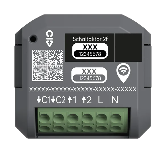 Schaltaktor 2-fach, UP, WL