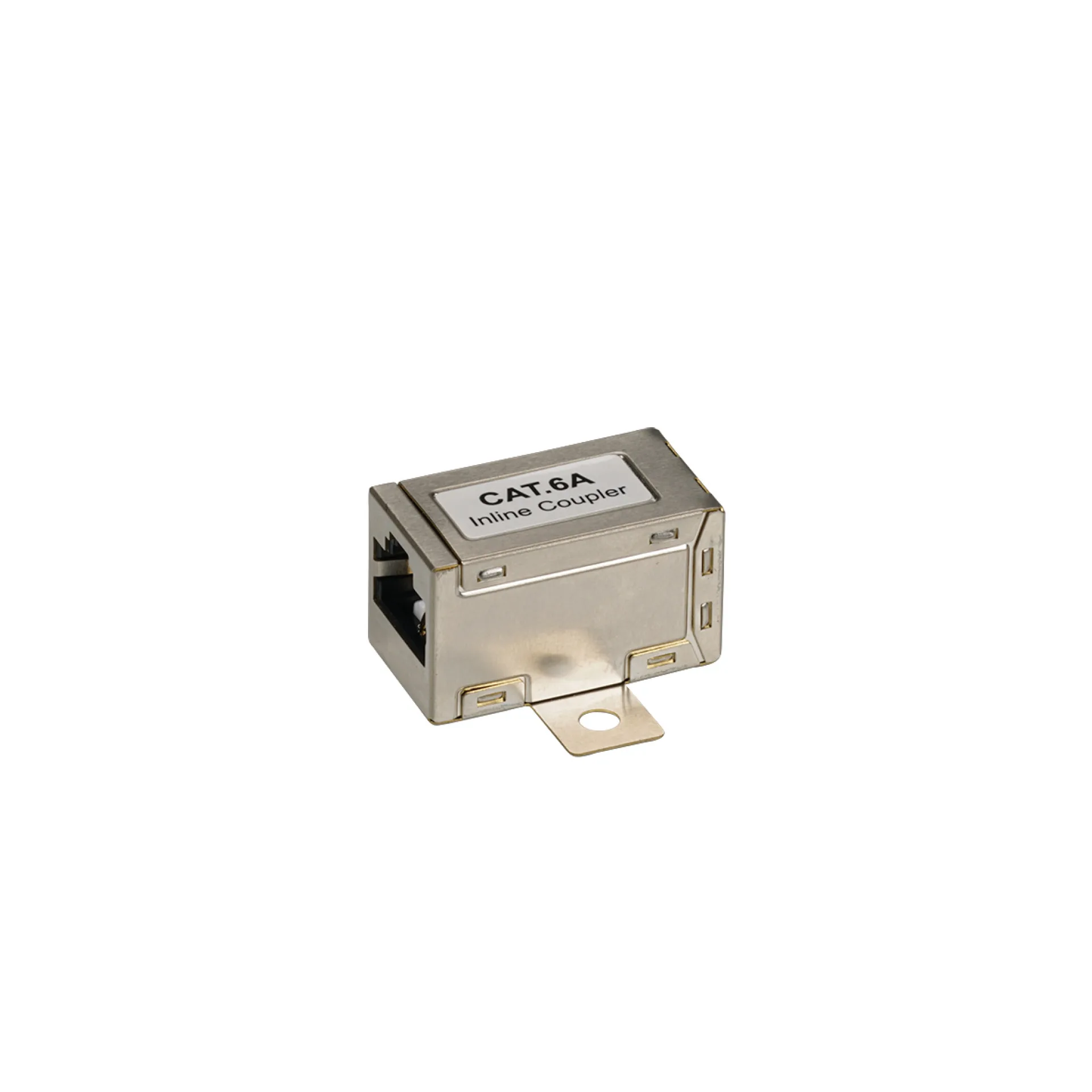 Modular-Adapter RJ45 STP Cat.6A mit Flansch für Wandmontage