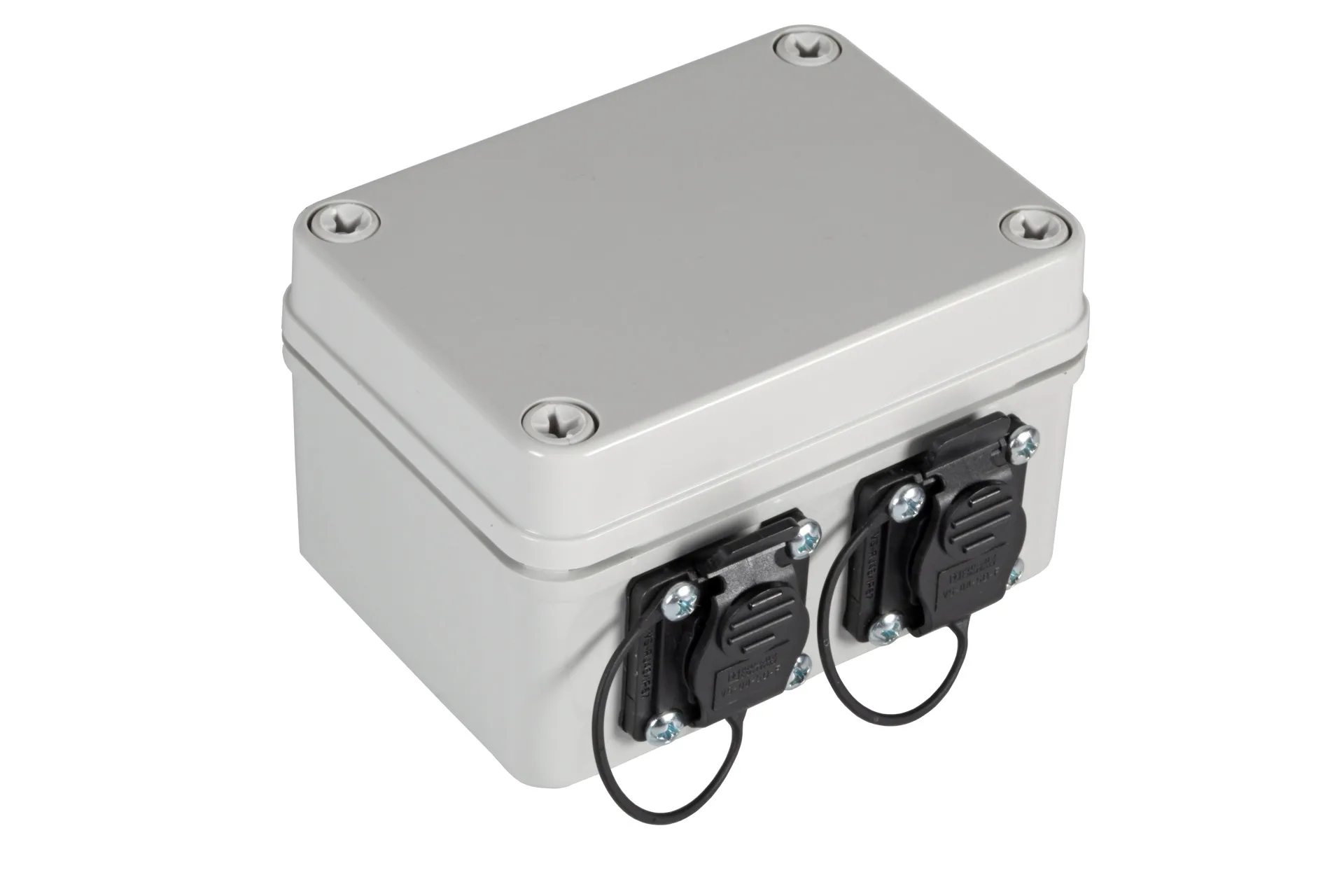 IP67 Verteilerbox mit 2xRJ45 Ports Cat.6A 2xM16 Verschraubungen