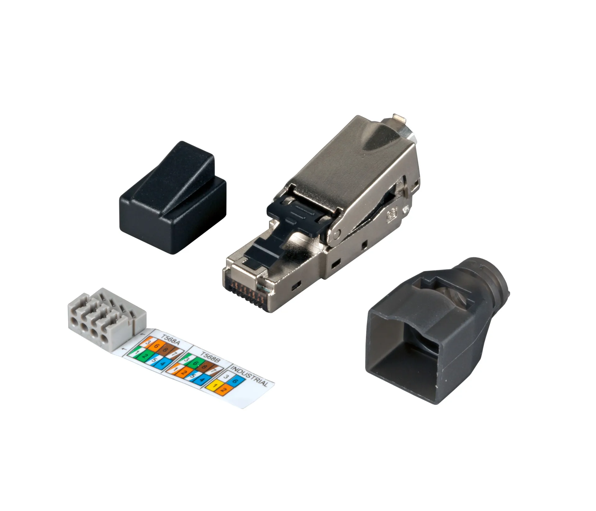 RJ45 Stecker STP Cat.6 feldkonfektionierbar