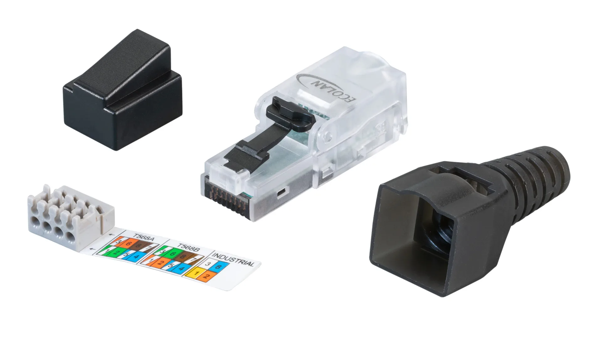 ECOLAN® RJ45 Stecker UTP Cat.6 feldkonfektionierbar