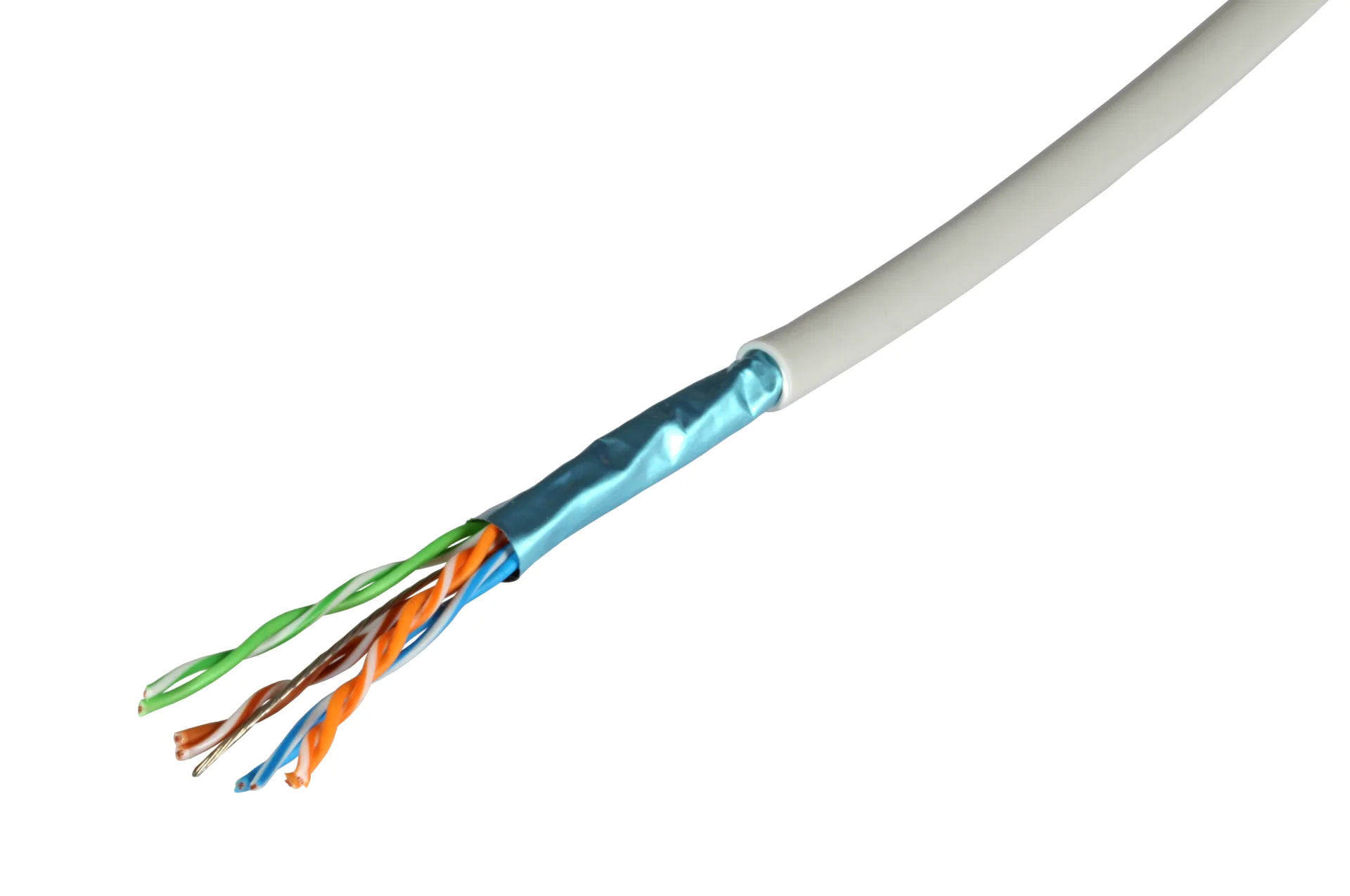 Patchkabel Cat5e F/UTP 300MHz 4x2xAWG26 FRNC-B