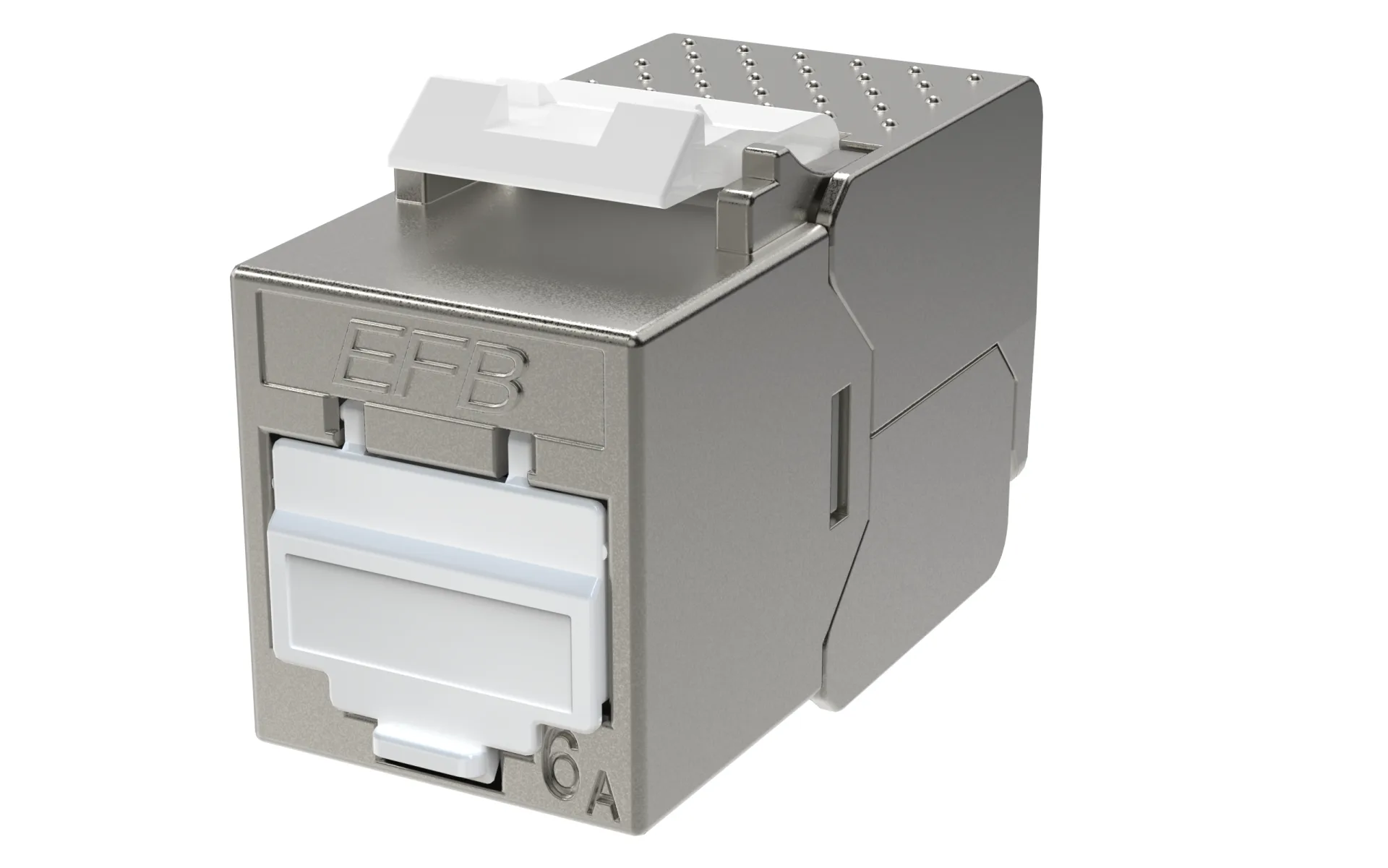 RJ45 Keystone Slimline Cat.6A Zinkdruckguss 10GE