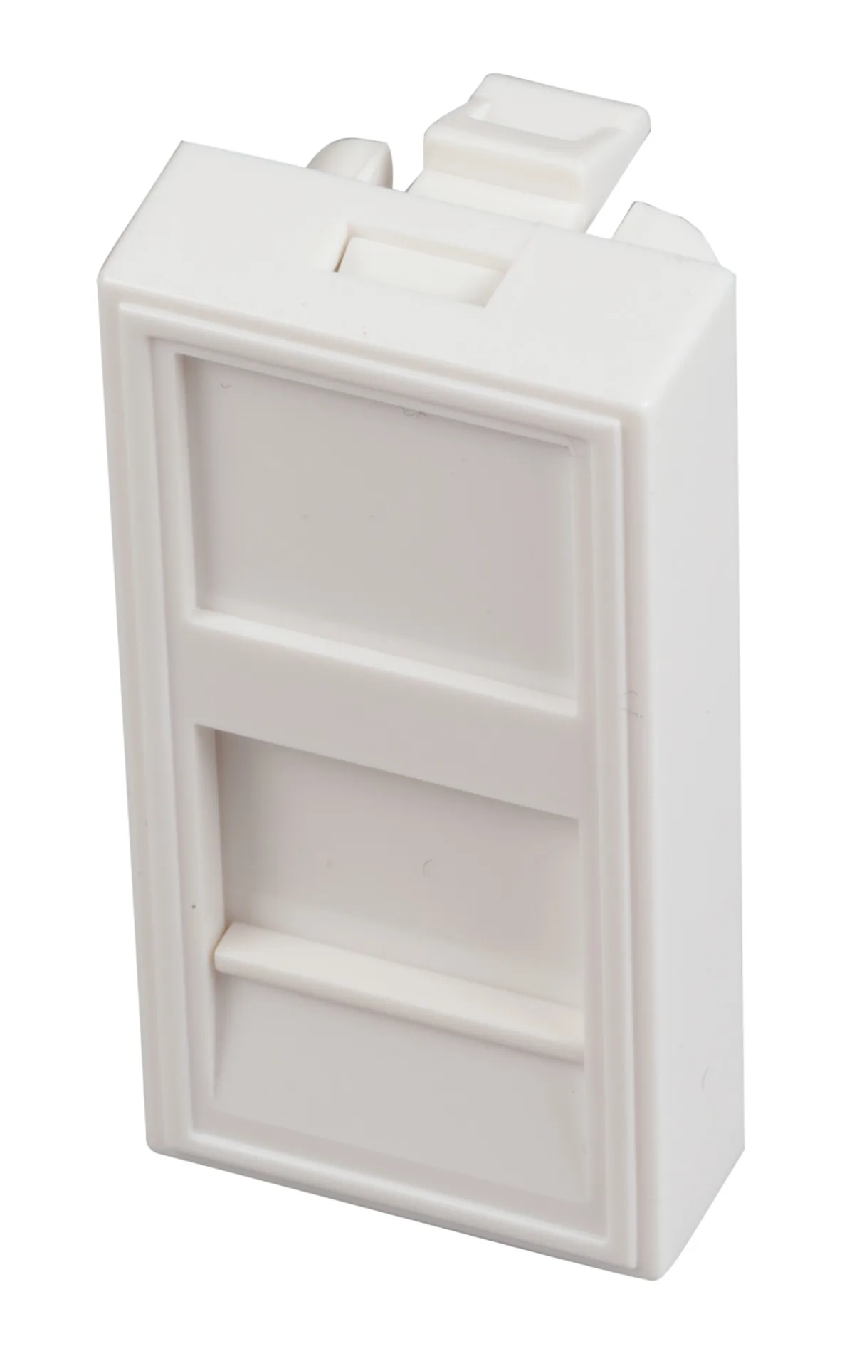 Zentralplatte 22 5x45mm für 1 Keystone Auslass gerade