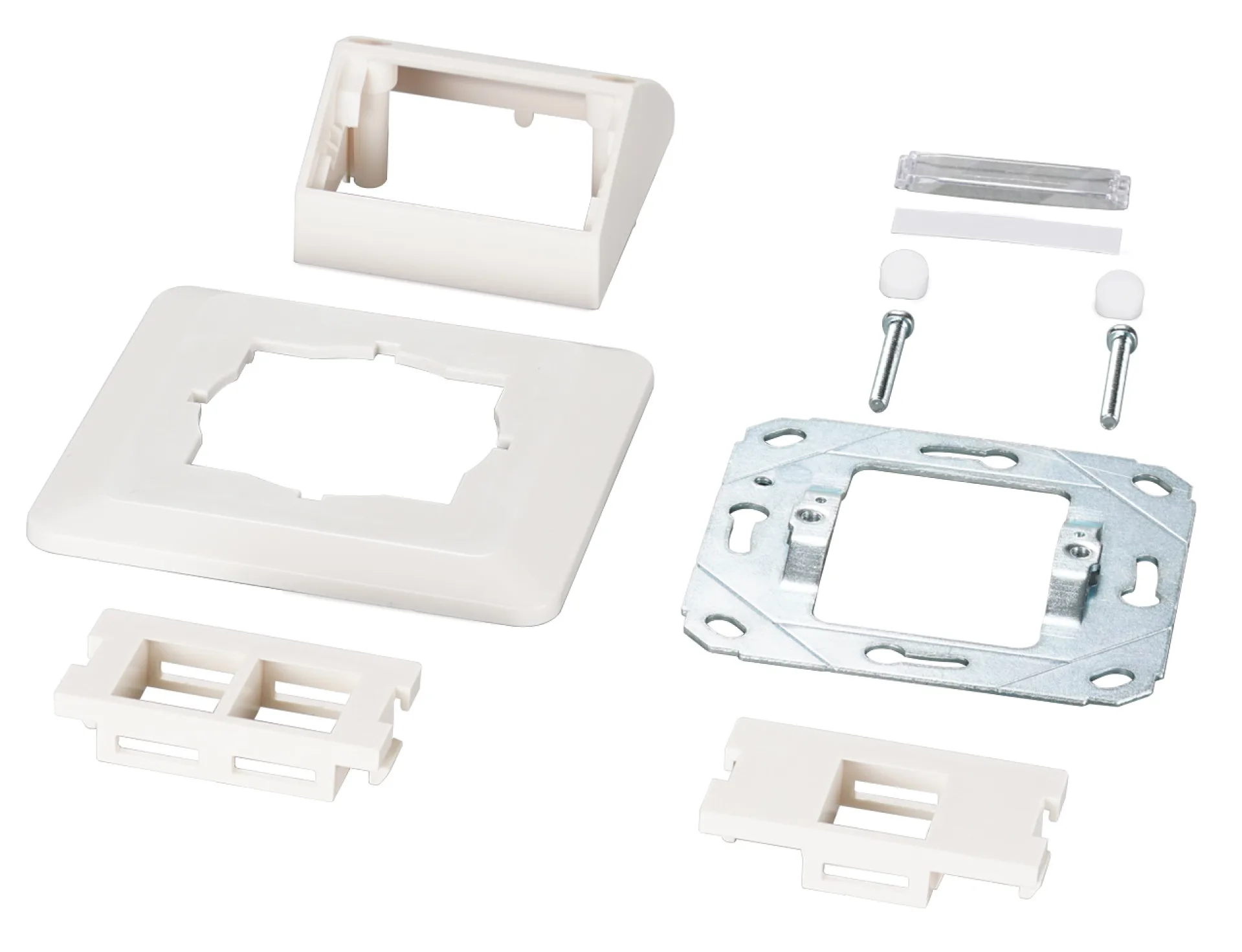 Multifunktions-Rahmenset mit 1-und 2-Port Adapter Keystone Format(HDMI USB