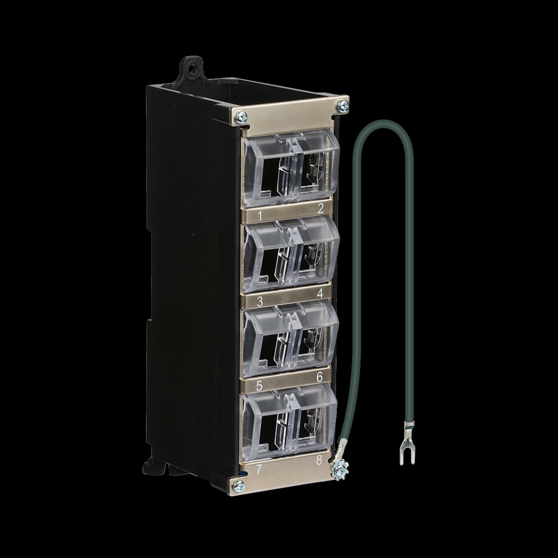 Keystone Verteilergehäuse 8-Port für Hutschiene und Wandmontage Kunststoff