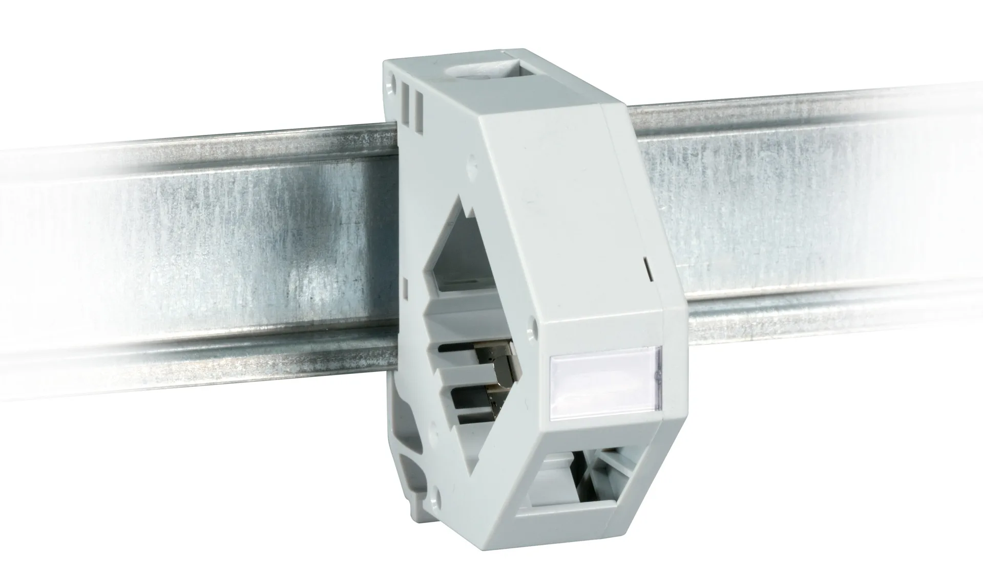 Keystone Modulhalter 1-Port für Hutschiene Kunststoff