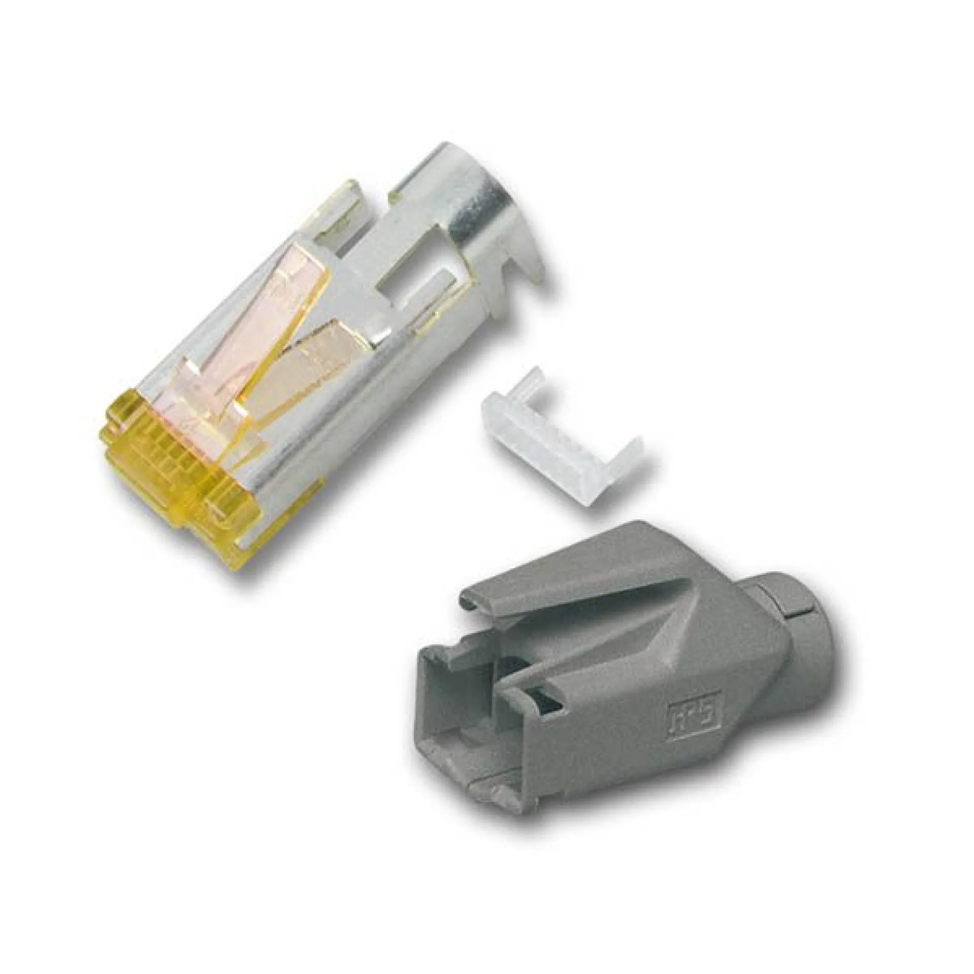 RJ45-Hirose Stecker STP TM31 hell 50 Stück 3 Elemente Cat.6A