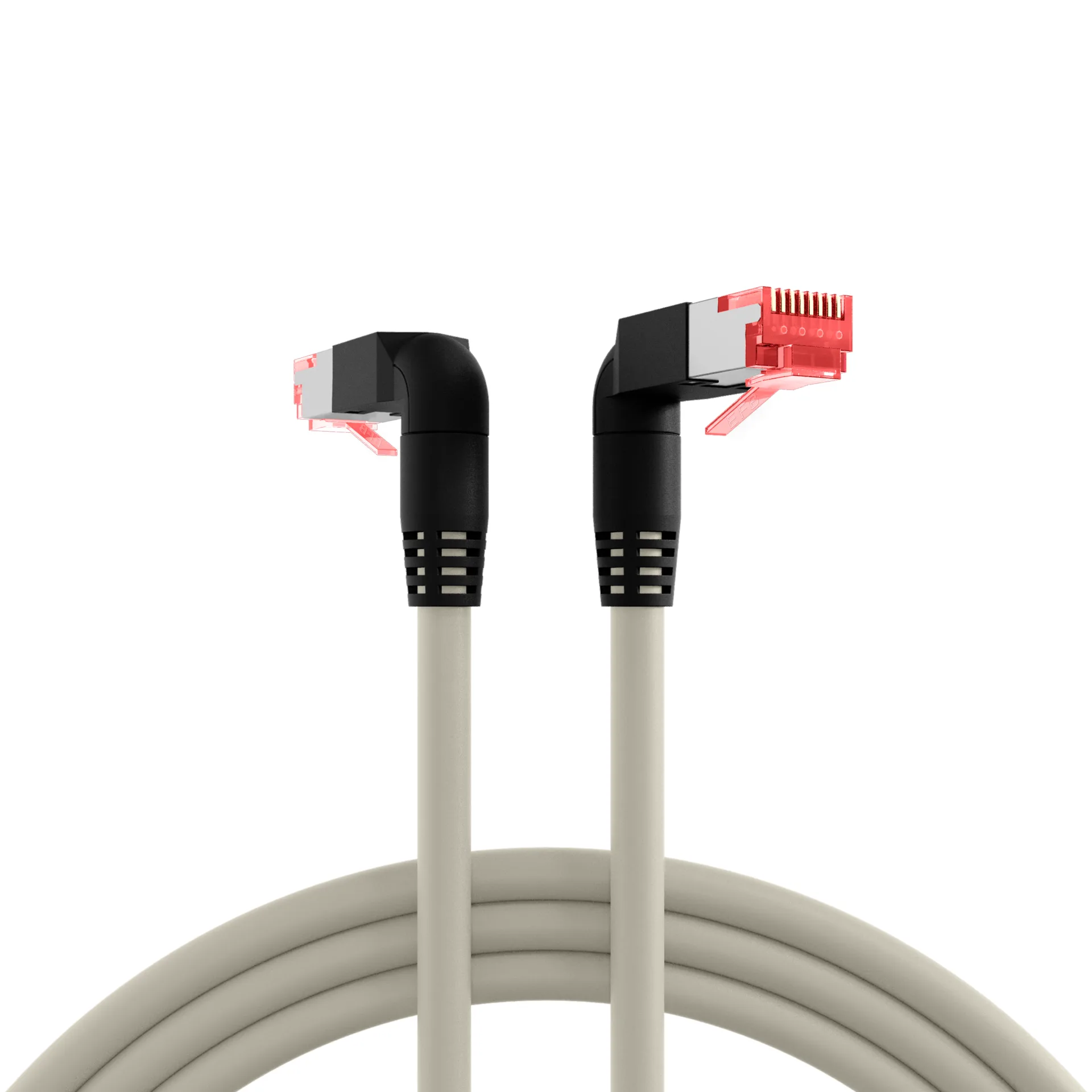 RJ45 Patchkabel Cat.6A S/FTP LSZH Draka UC900 TM21 2x90°