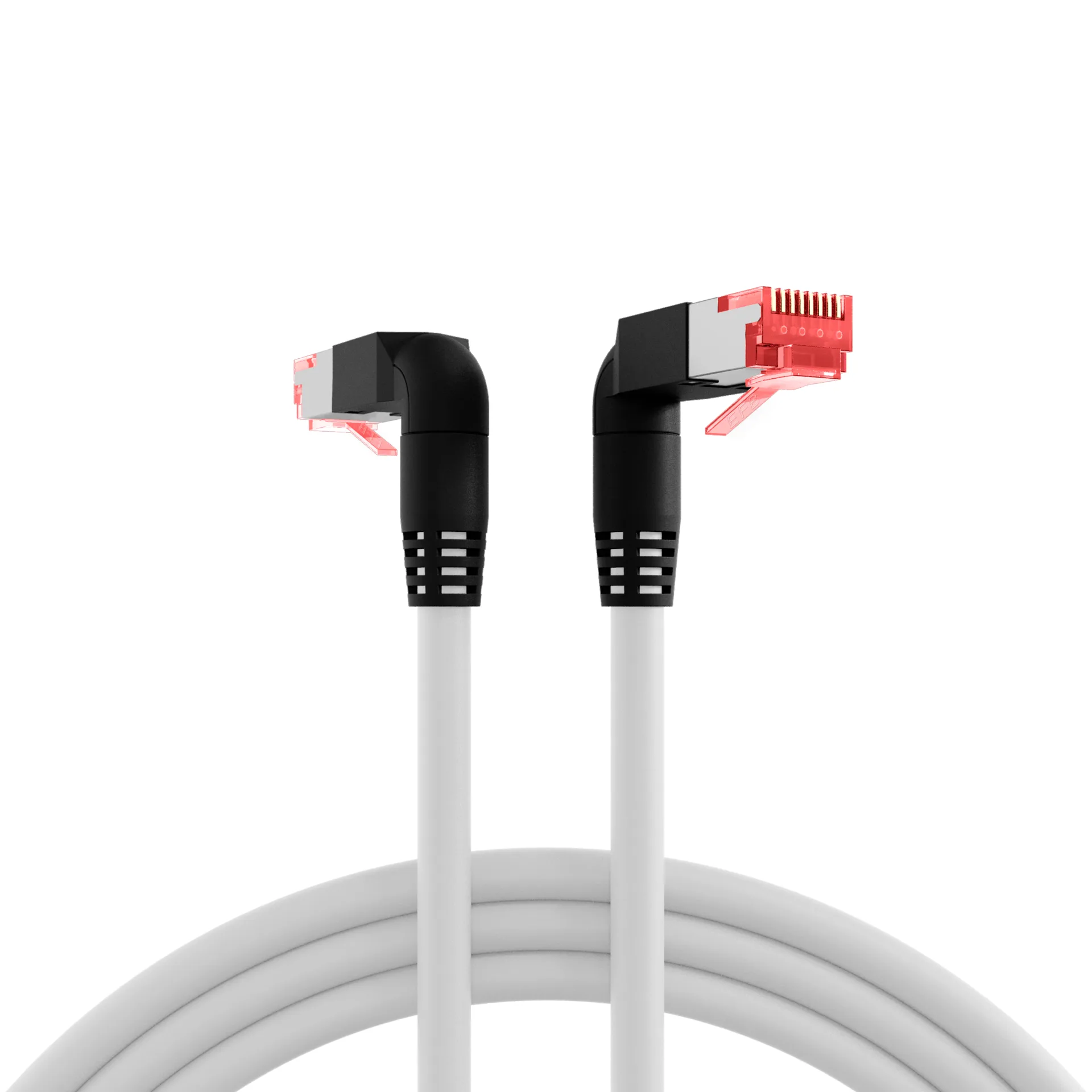 RJ45 Patchkabel Cat.6A S/FTP LSZH Draka UC900 TM21 2x90°