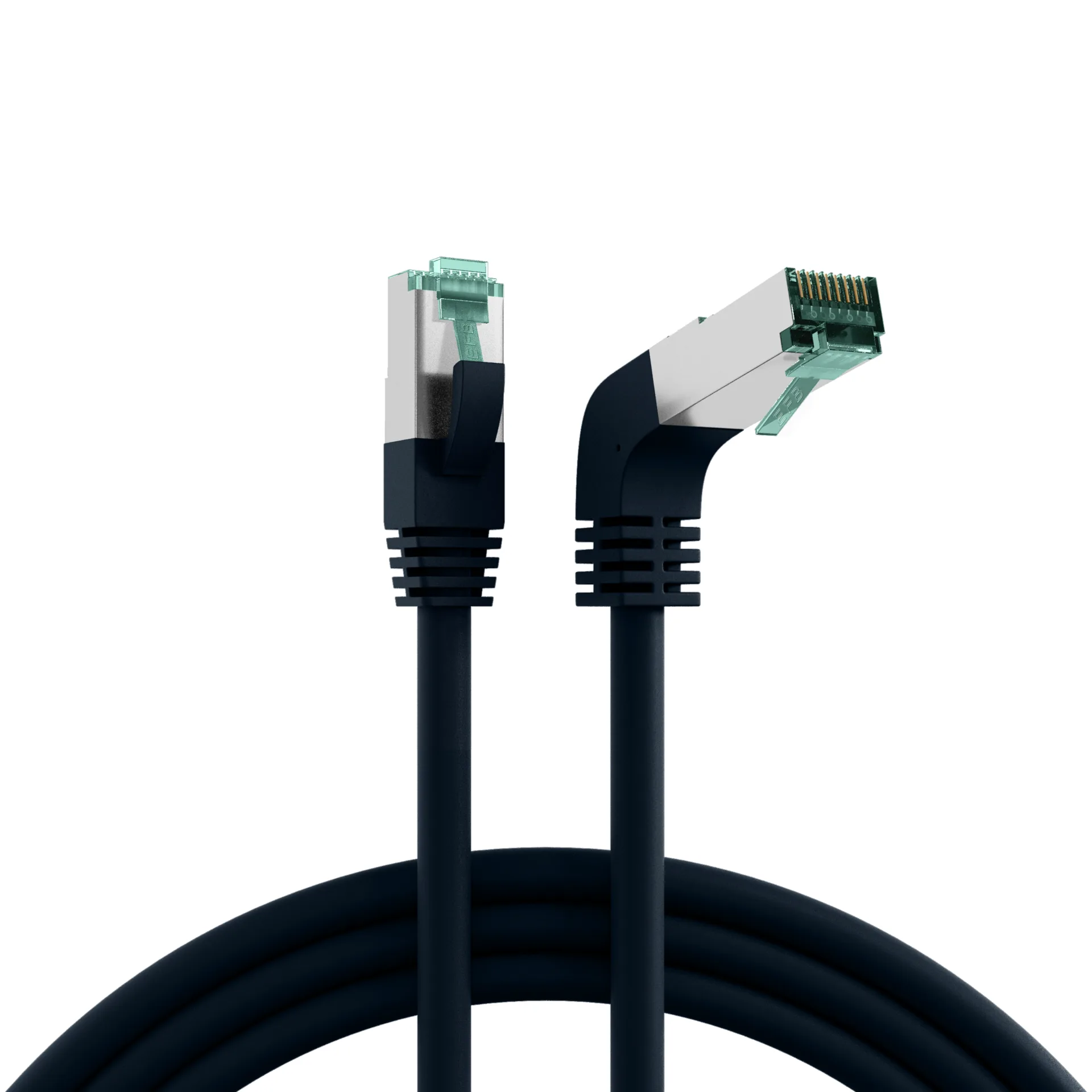 RJ45 Patchkabel Cat.6A S/FTP LSZH 1x90°