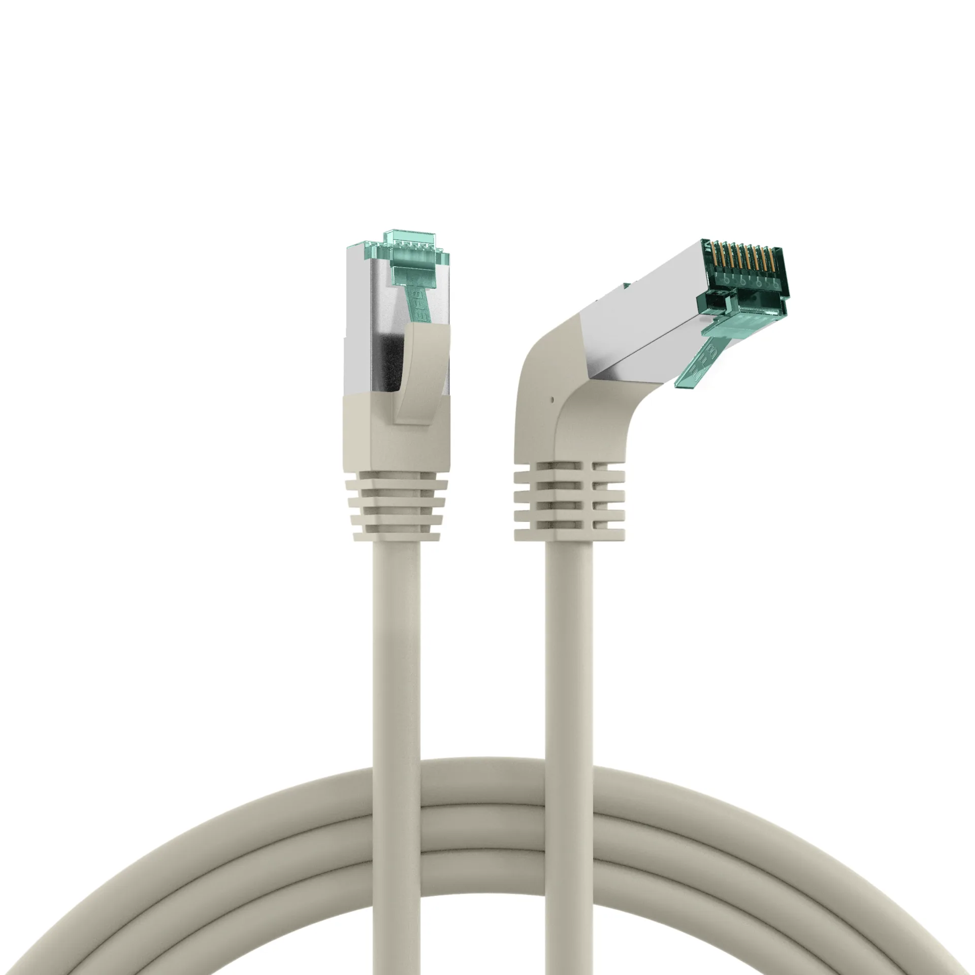 RJ45 Patchkabel Cat.6A S/FTP LSZH 1x90°
