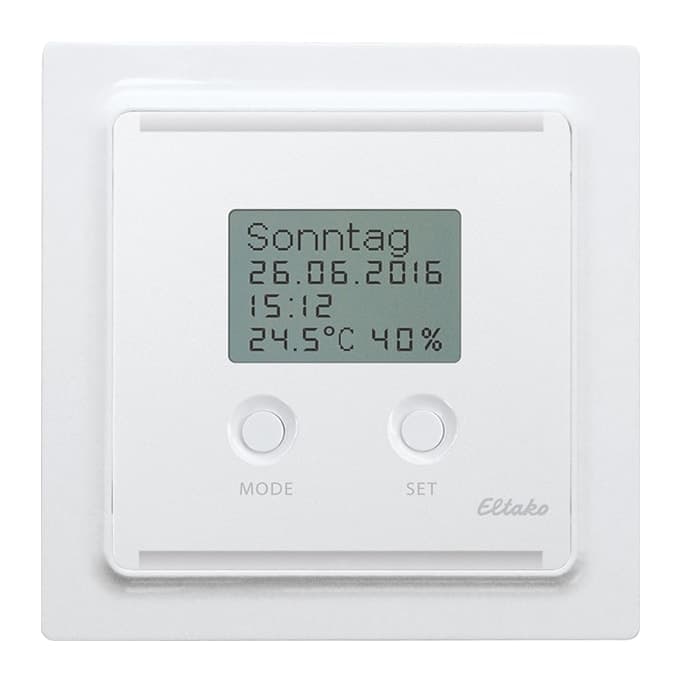 ELTAKO FUTH55ED/230V Funk-Uhren-Thermo-Hygrostat