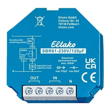 ELTAKO SBR61-230V/120µF Strombegrenzungsrelais kapazitiv