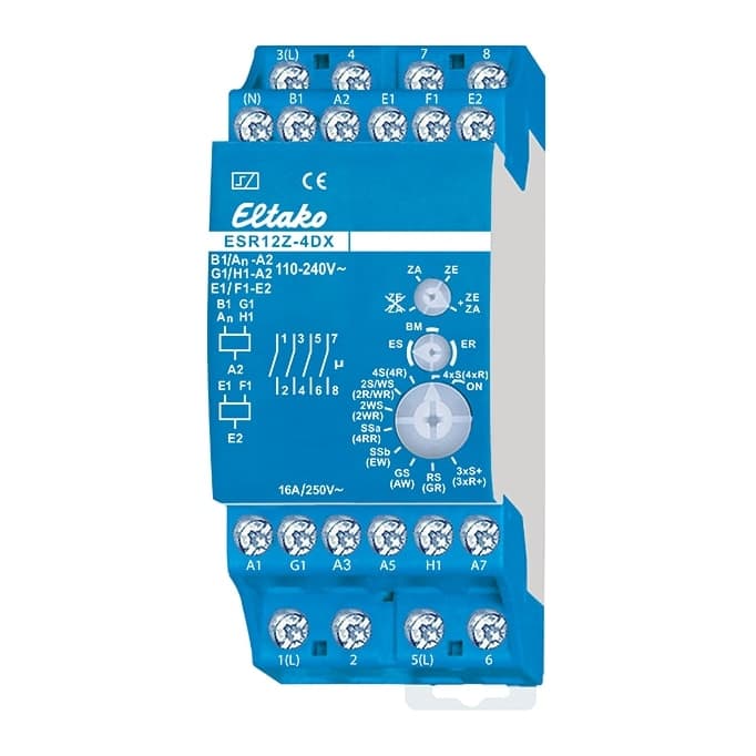 ELTAKO ESR12Z-4DX/110-240V Stromstoß-Schaltrelais