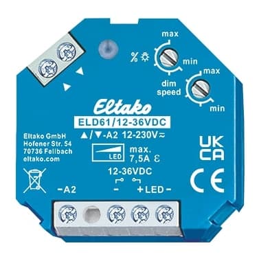 ELTAKO ELD61/12-36V DC LED-Dimmschalter