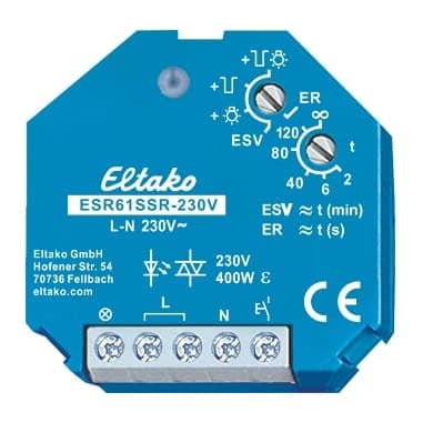 ELTAKO ESR61SSR-230V Stromstoß-Schaltrelais geräuschlos