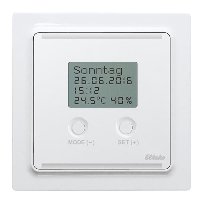 ELTAKO BUTH55ED/12V DC Bus-Uhren-Thermo-Hygrostat