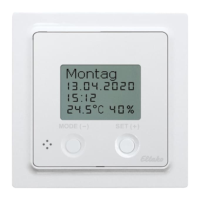 ELTAKO FUTH55ED/12-24V UC Funk-Uhren-Thermo-Hygrostat
