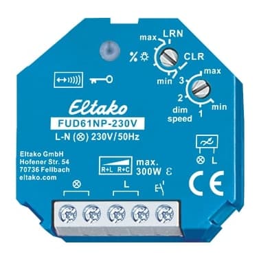 ELTAKO FUD61NP-230V Funkaktor Universal-Dimmschalter