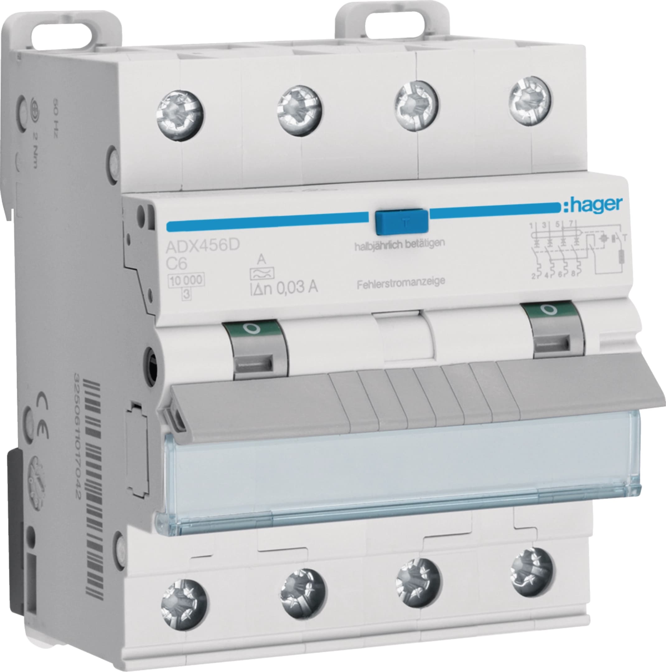 FI/LS-Schalter C6 30 mA Typ A 3P+N 10 kA