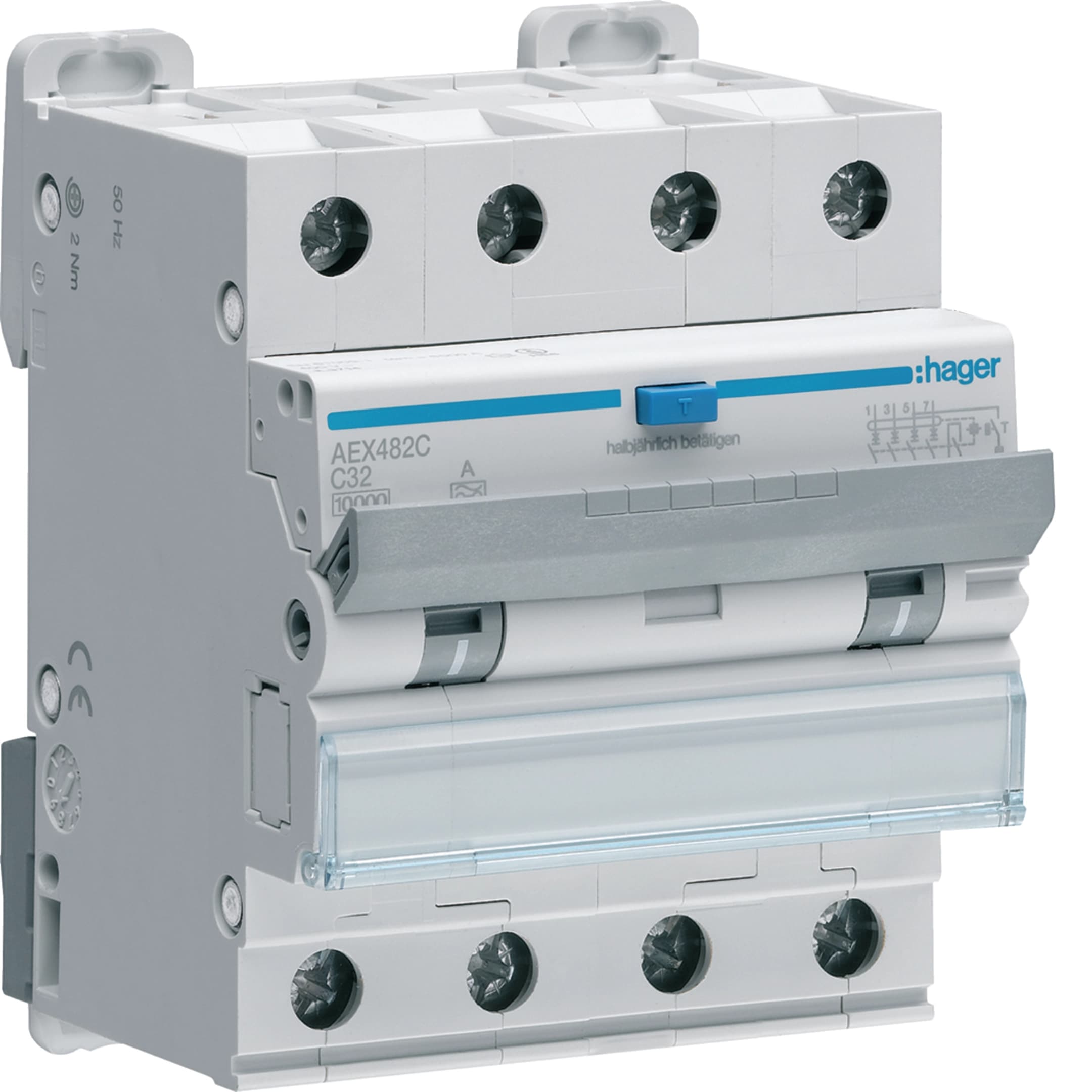FI/LS-Schalter C32 100 mA Typ A 3P+N 10 kA