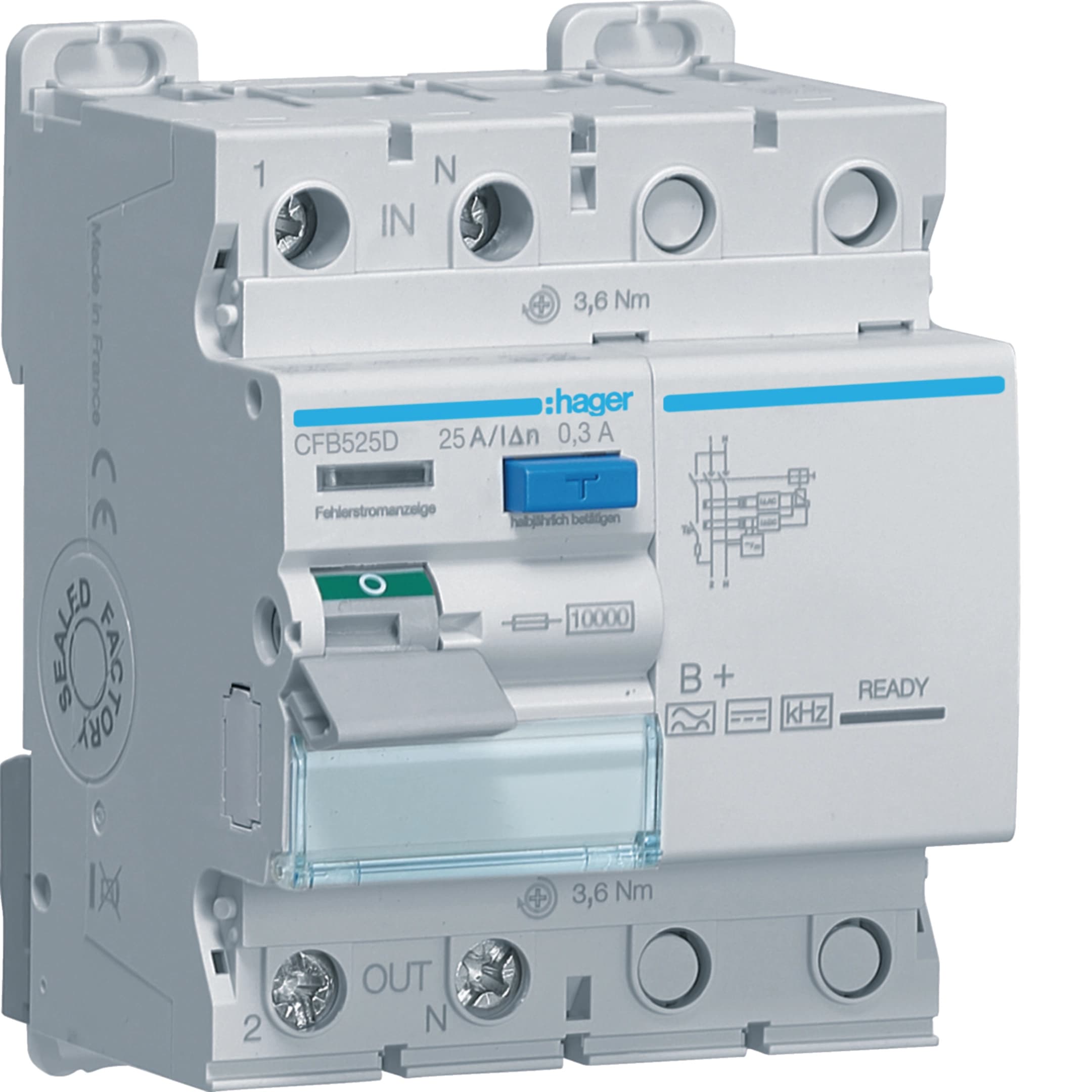 FI-Schutzschalter 25 A 300 mA Typ B+ 2-polig 10 kA