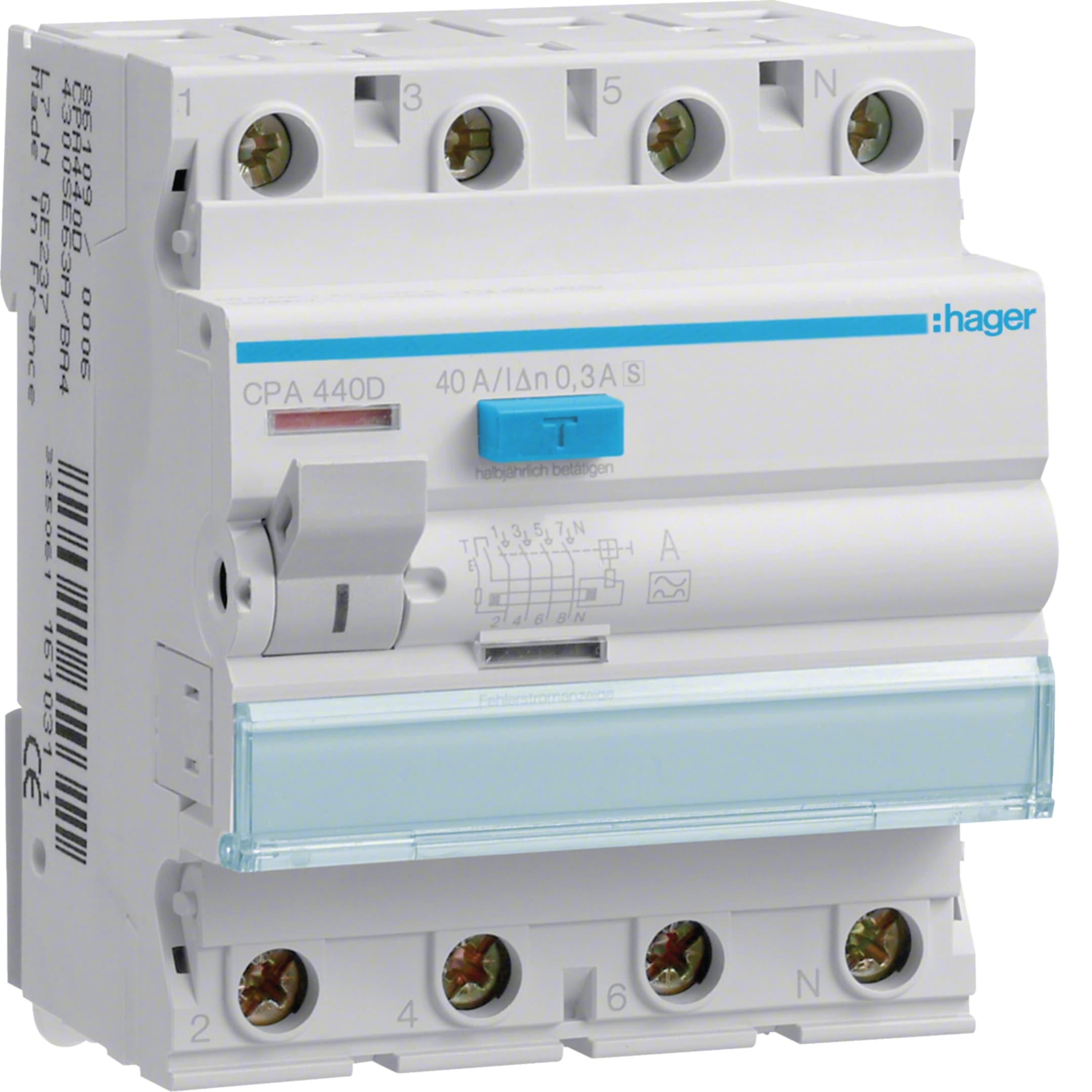 FI-Schutzschalter 40 A 300 mA Typ A 4-polig 6 kA