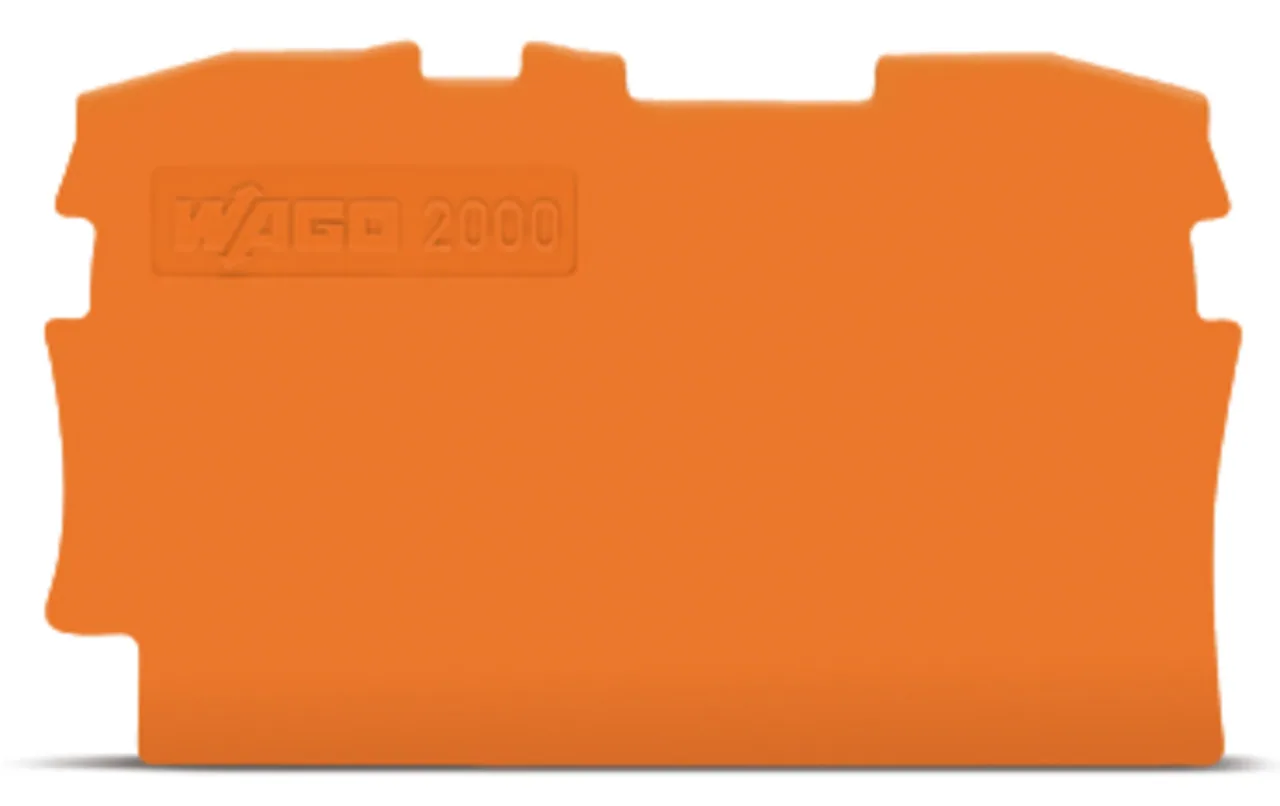Abschluss- und Zwischenplatte Serie 2000, 0,7 mm dick, orange (2000-1292)