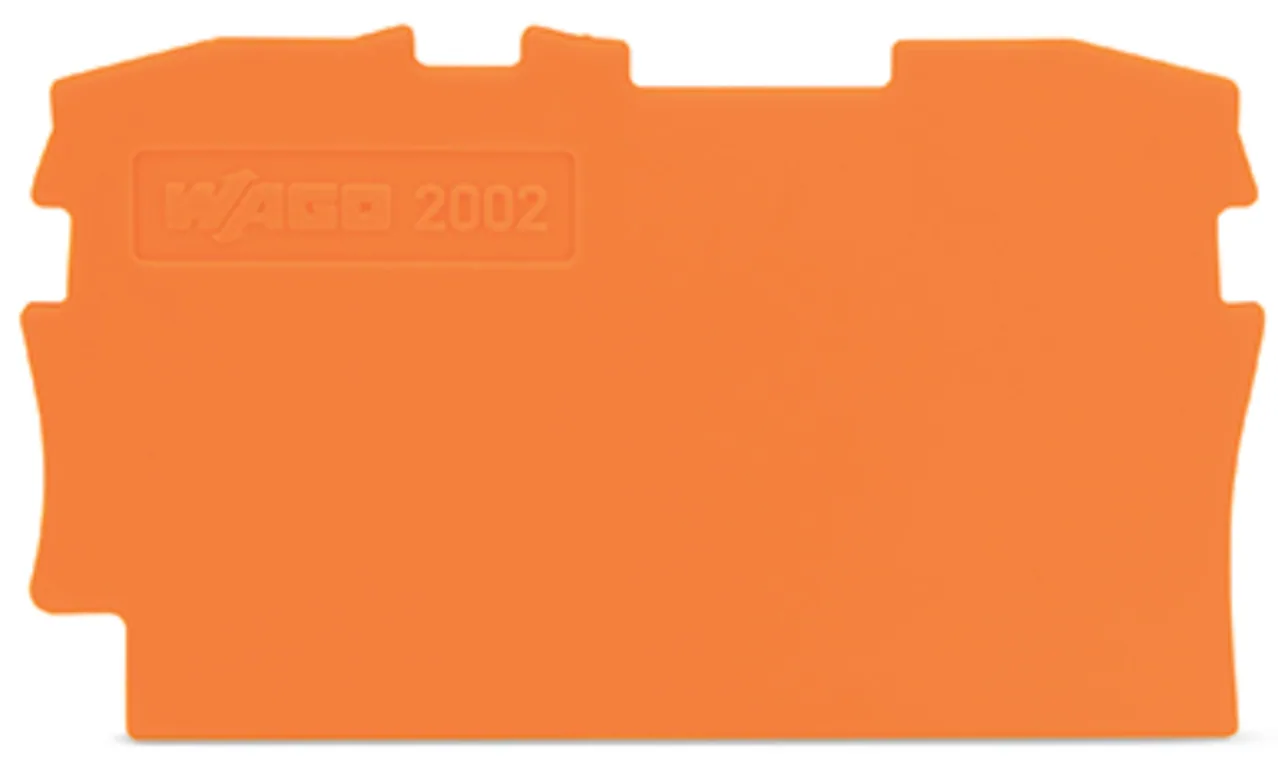 Abschluss- und Zwischenplatte Serie 2002, 0,8 mm dick, orange (2002-1292)