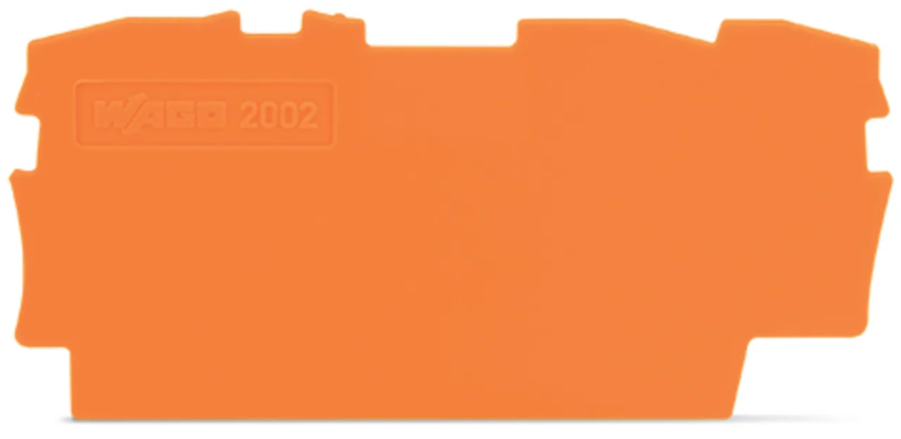 Abschluss- und Zwischenplatte Serie 2002, 0,8 mm dick, orange (2002-1392)