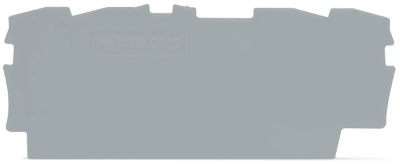 Abschluss- und Zwischenplatte Serie 2002, 0,8 mm dick, grau (2002-1491)