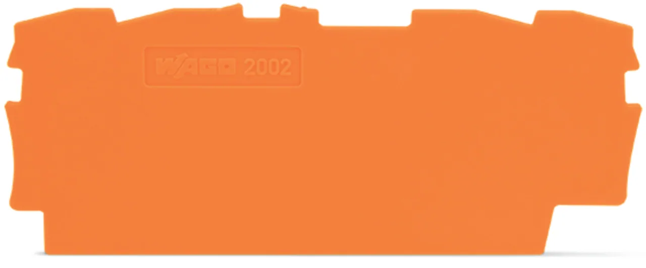 Abschluss- und Zwischenplatte Serie 2002, 0,8 mm dick, orange (2002-1492)