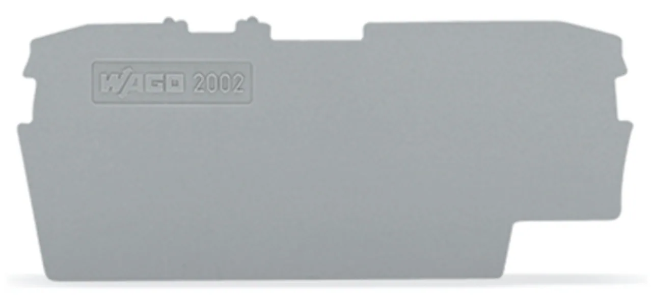 Abschluss- und Zwischenplatte Serie 2002, 1 mm dick, grau (2002-1691)
