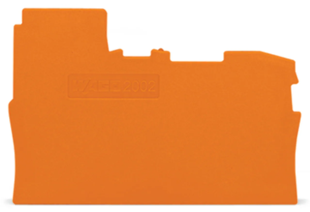 Abschluss- und Zwischenplatte Serie 2002, 0,8 mm dick, orange (2002-7192)