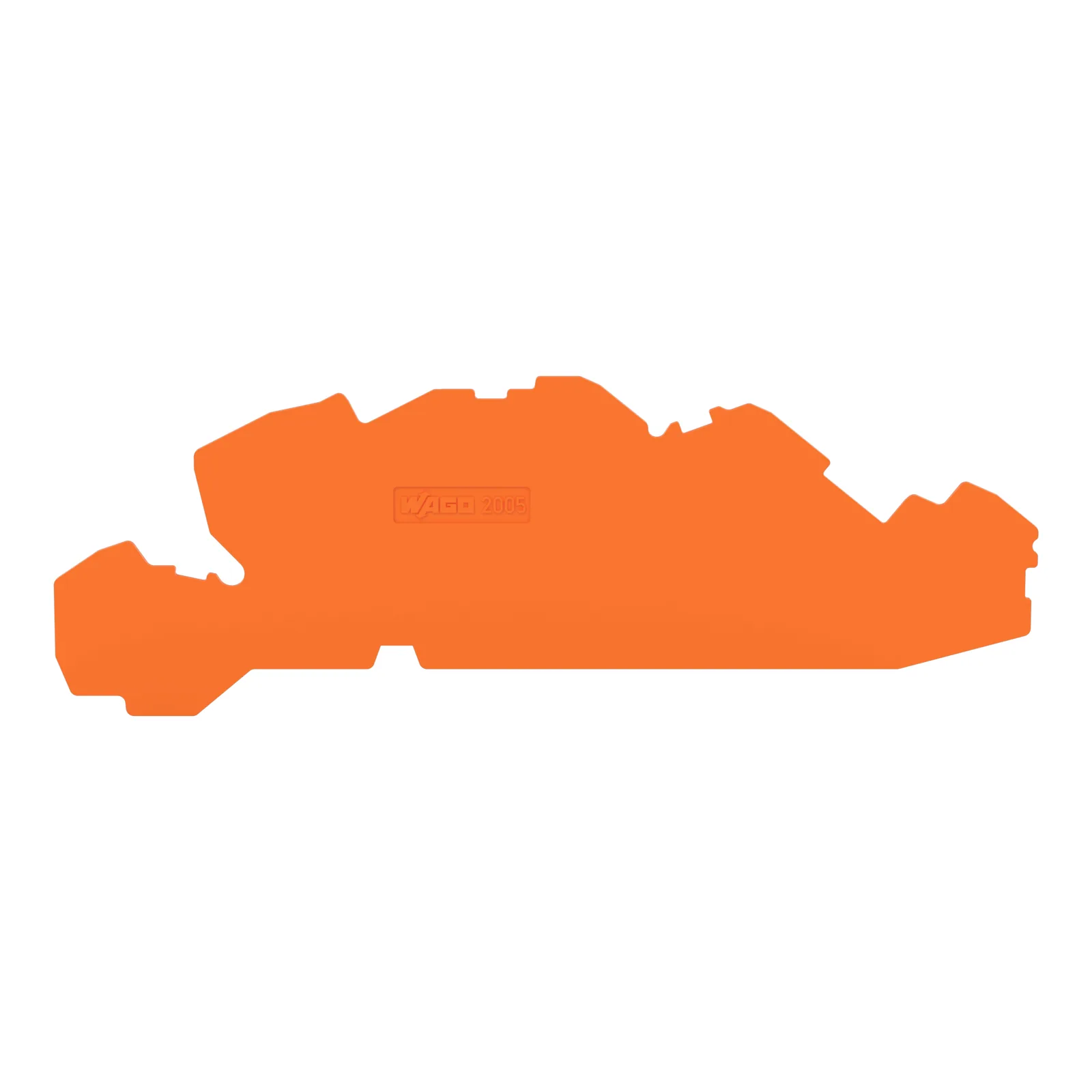 Abschluss- und Zwischenplatte Serie 2005, 1 mm dick, orange