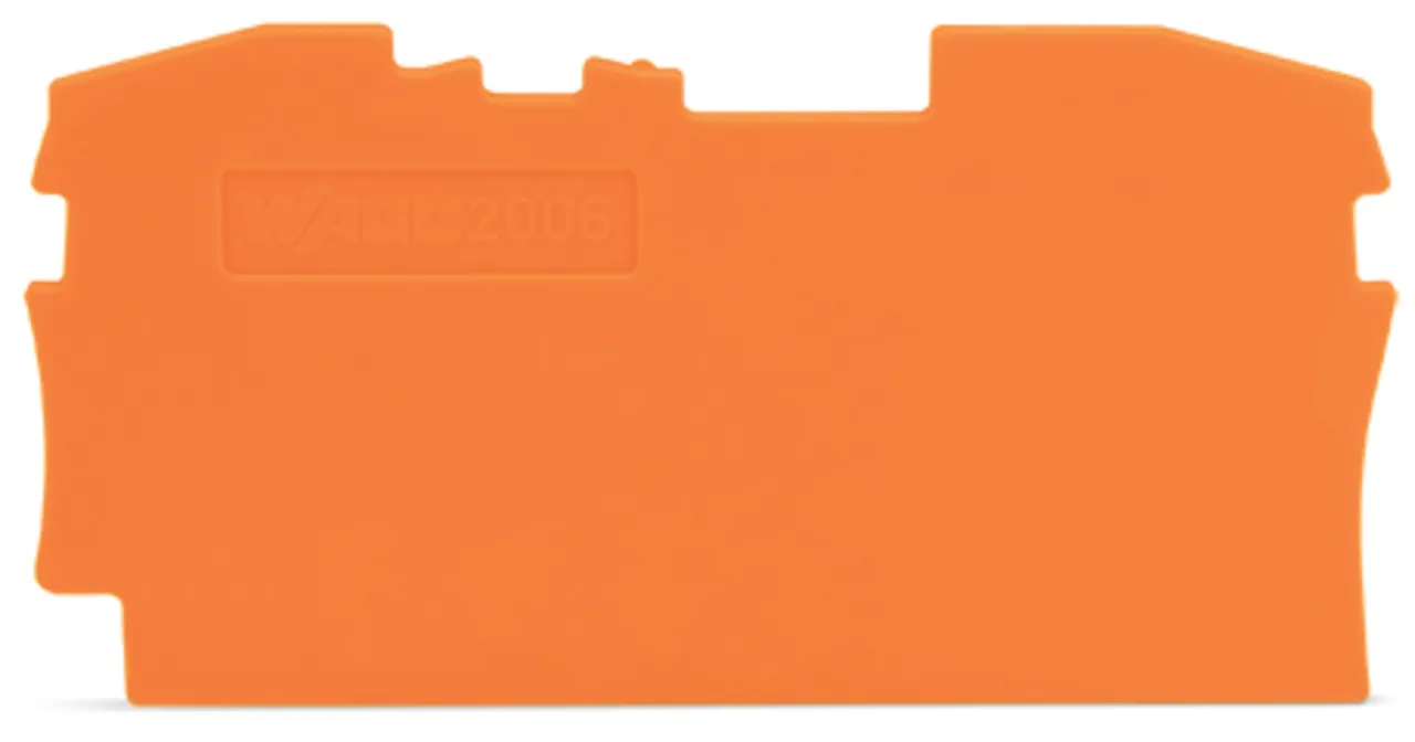 Abschluss- und Zwischenplatte Serie 2006, 1 mm dick, orange (2006-1292)