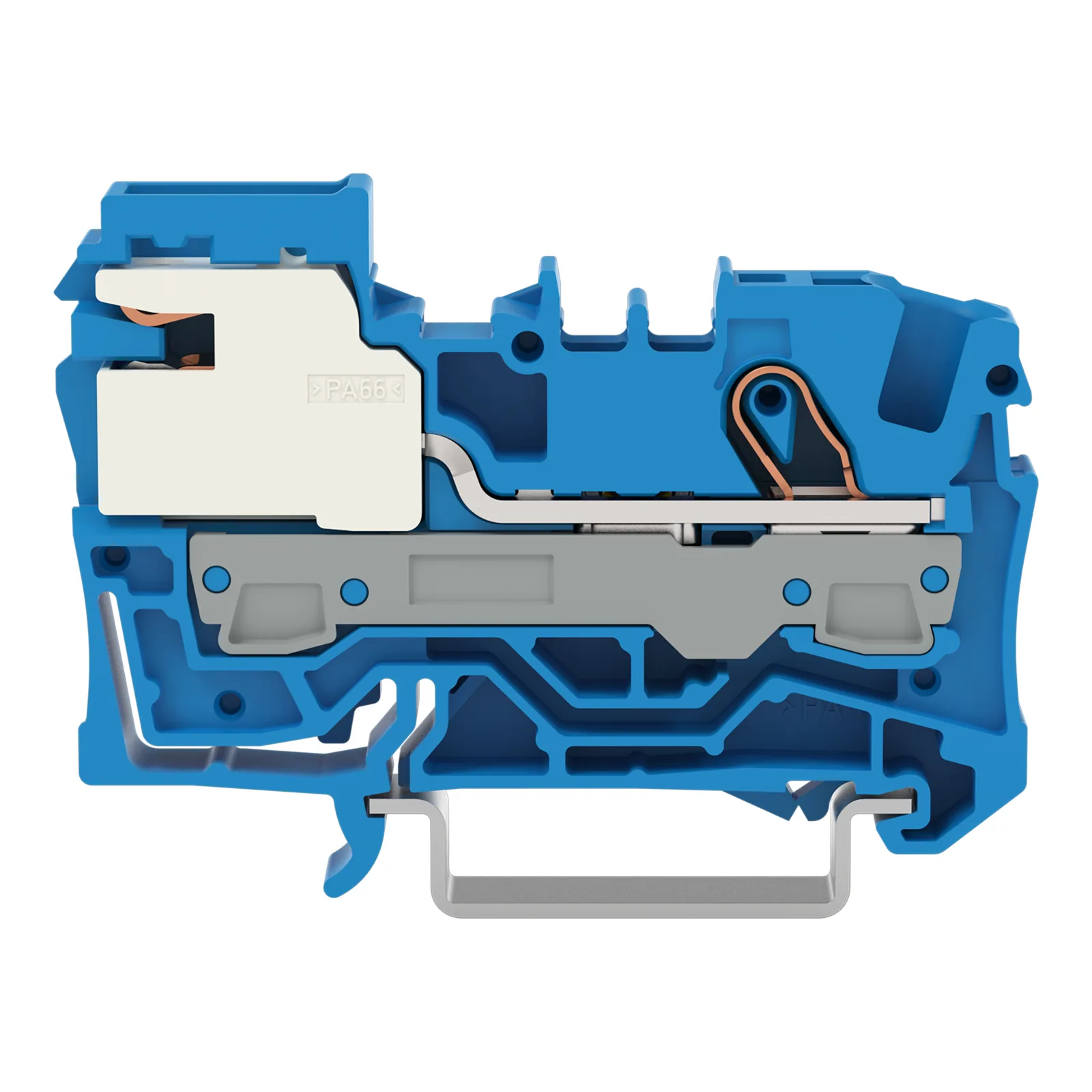 1-Leiter-N-Trennklemme Serie 2006, 6 mm², Push-in CAGE CLAMP, blau