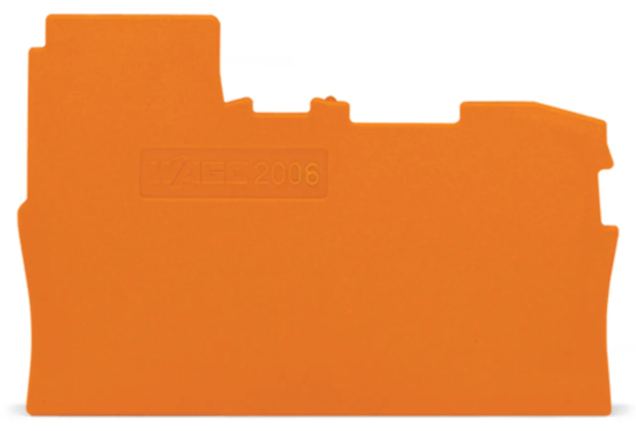 Abschluss- und Zwischenplatte Serie 2006, 1 mm dick, orange (2006-7192)