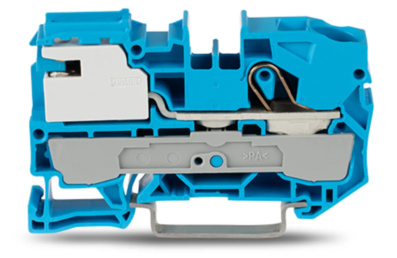 1-Leiter-N-Trennklemme Serie 2010, 10 mm², Push-in CAGE CLAMP, blau