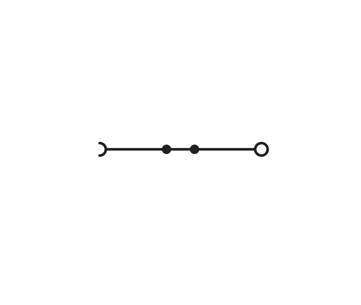1-Leiter-N-Trennklemme Serie 2010, 10 mm², Push-in CAGE CLAMP, blau (2010-7114) - Schaltbild